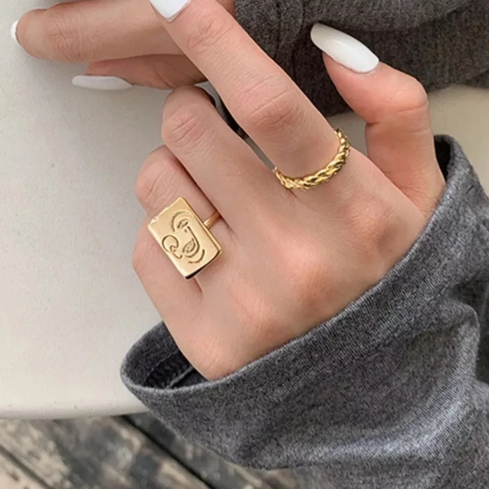 Gold Rope Adjustable Stacker Ring - Picture 3 of 4